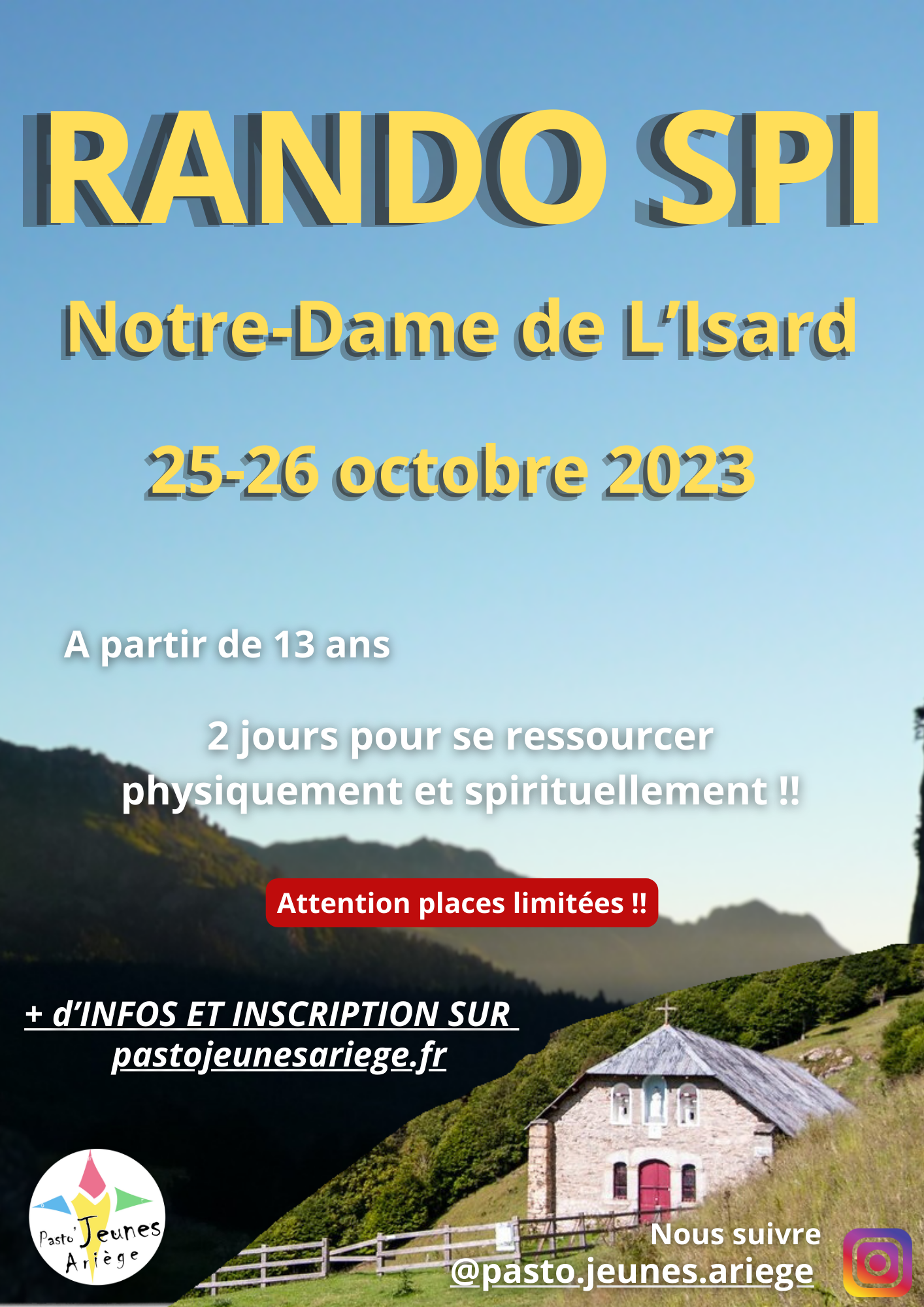 Rando pour les jeunes du 26-27 octobre 2023